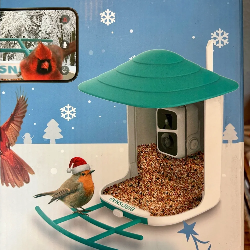 BirdSnap Smart Bird Feeder with AI Identification, BNIB